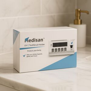 Medisan UV-C Toothbrush Holder Sterilizer Wall Mount – New Sealed